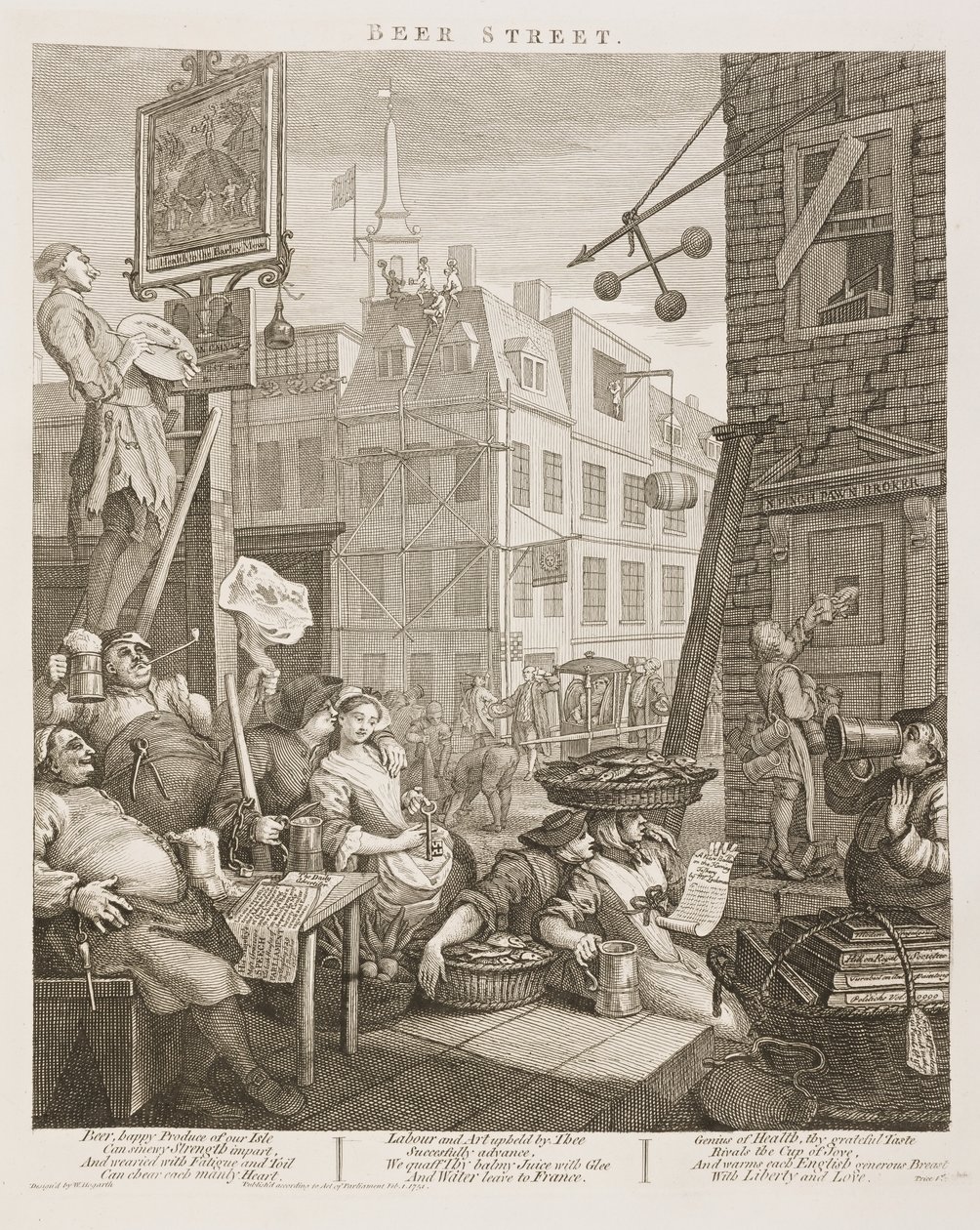 William Hogarths ölgata av William Hogarth