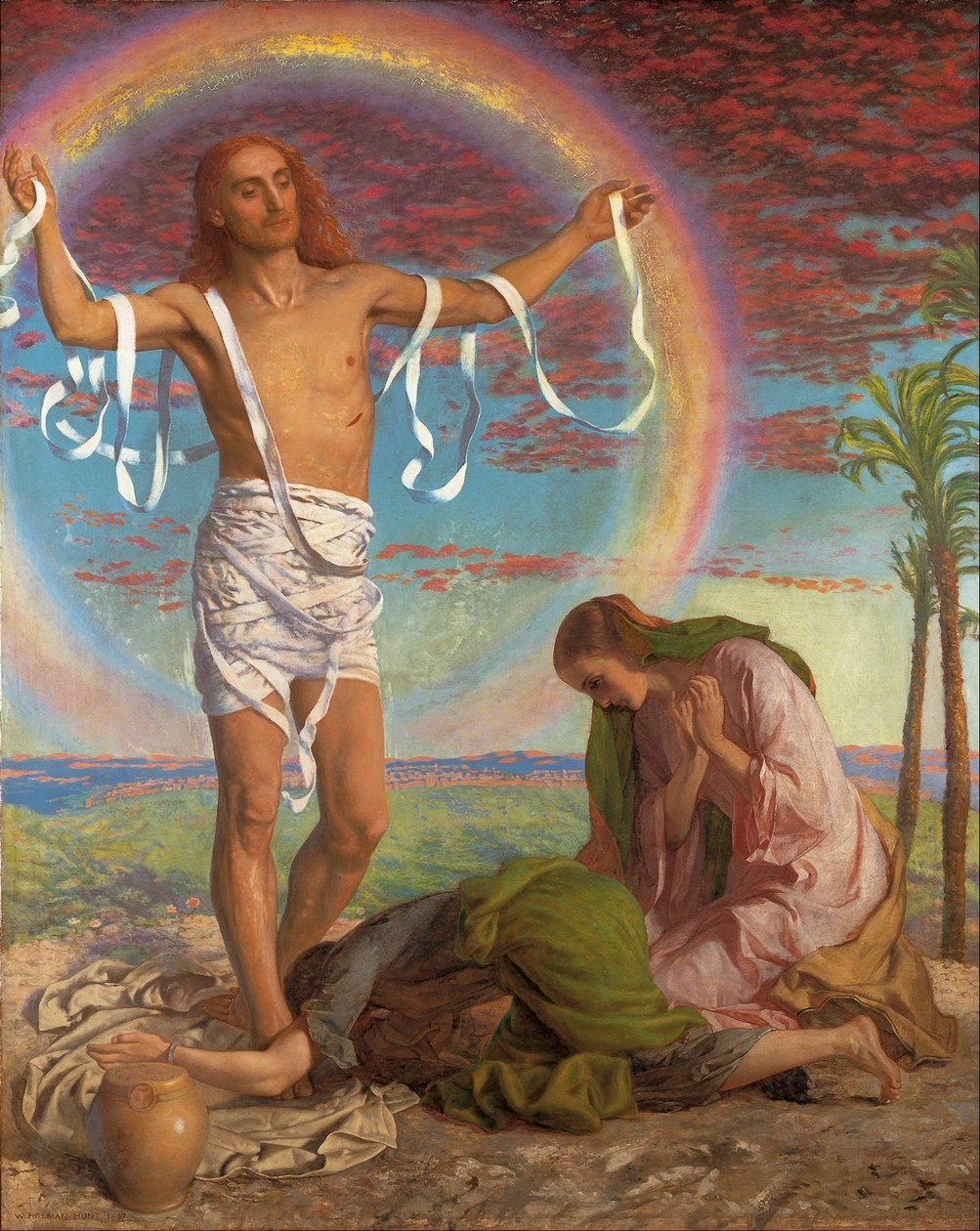 Kristus och de två Maria av William Holman Hunt