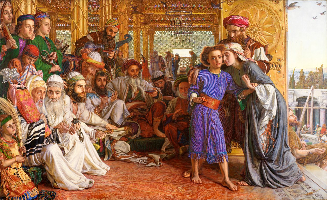 Frälsarens fynd i templet av William Holman Hunt