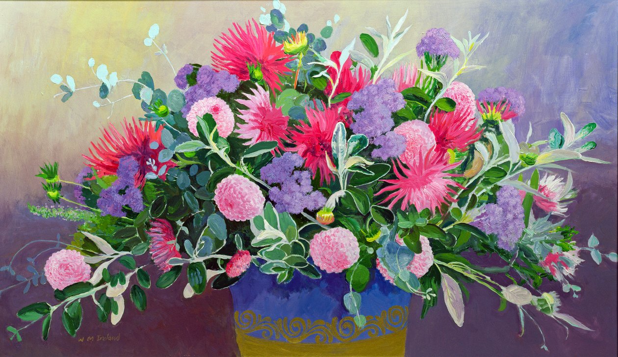 Blommig display av William Ireland