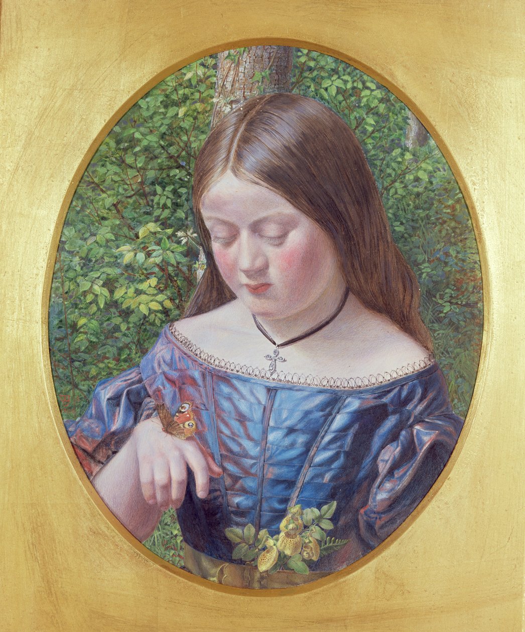Pige med en sommerfuglesven av William J. Webbe or Webb
