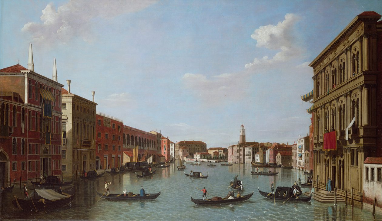 Canal Grande och San Geremia, Venedig, 1700-talet av William James