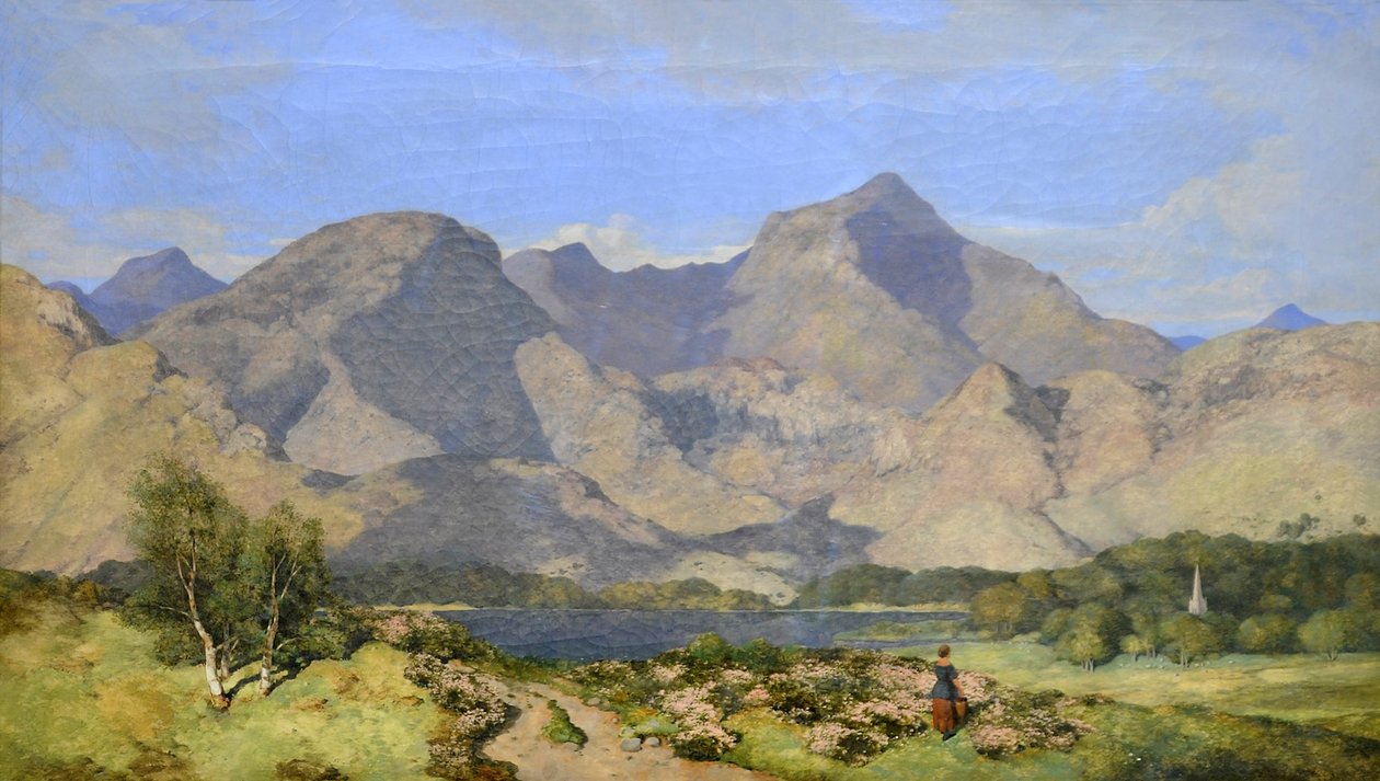 Catbells and Causey Pike, Derwentwater, 1854 av William James Blacklock