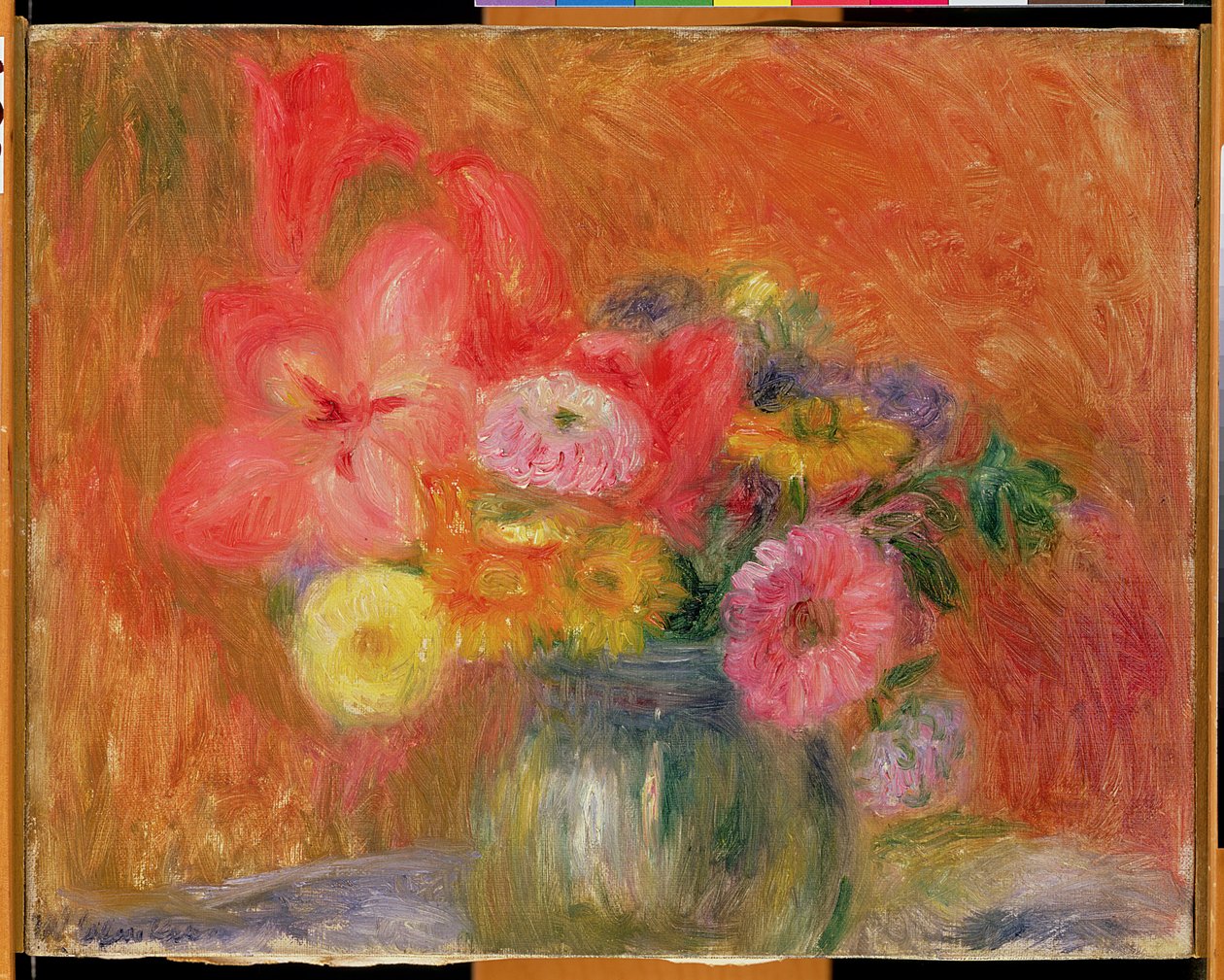 Skål med blommor av William James Glackens