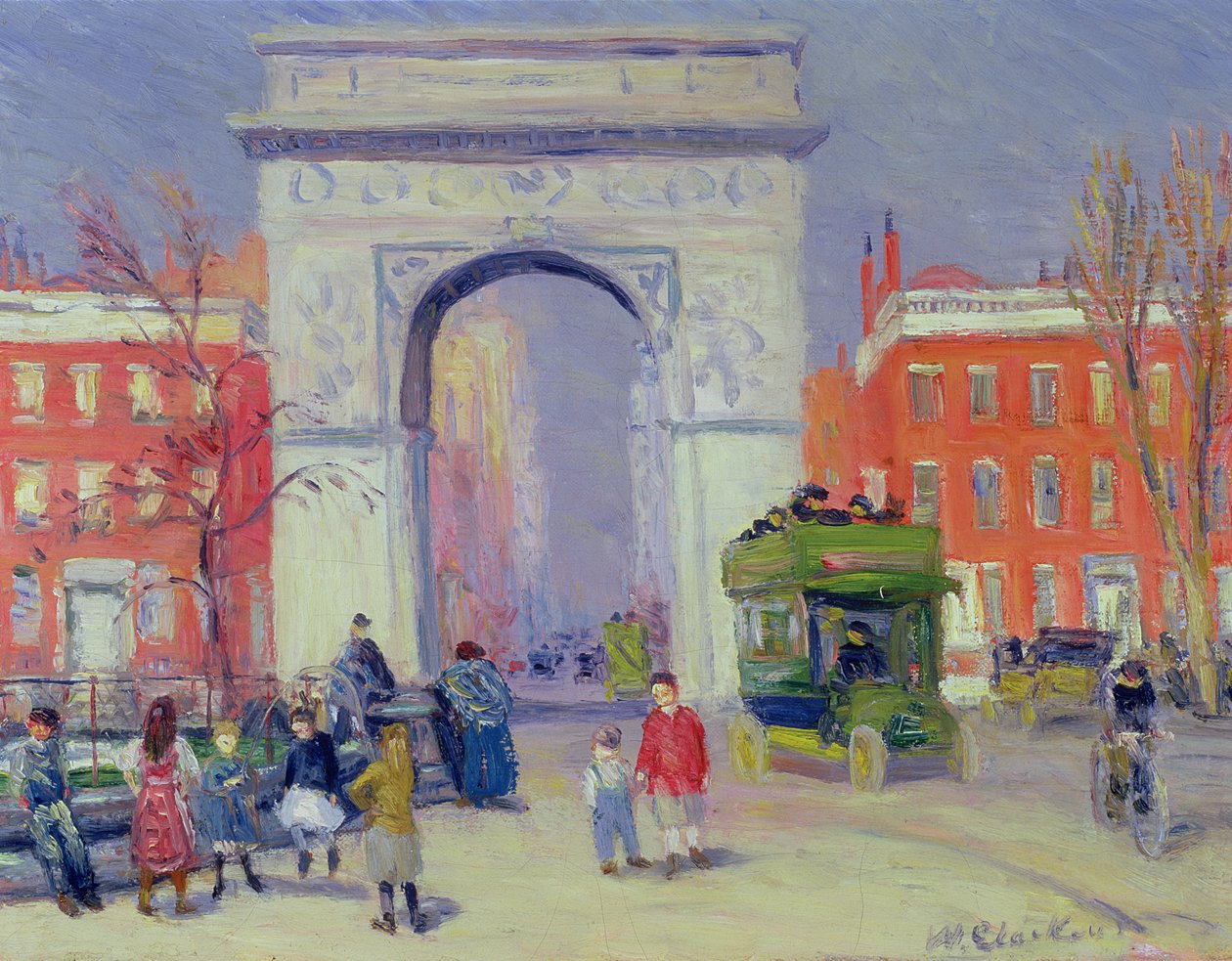 Washington Square Park, ca 1908 av William James Glackens