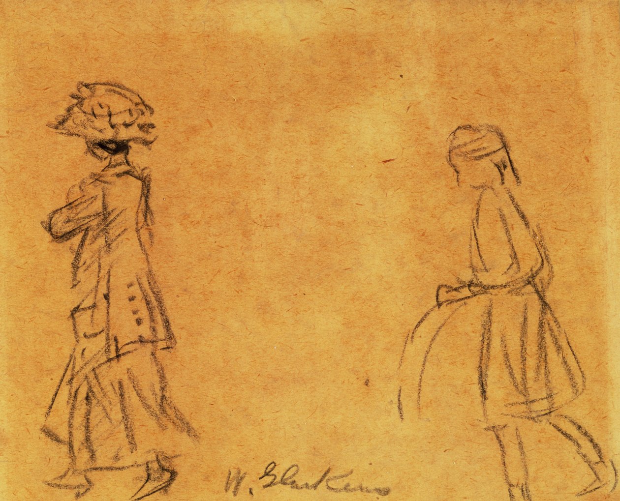 Kvinna och flicka av William James Glackens
