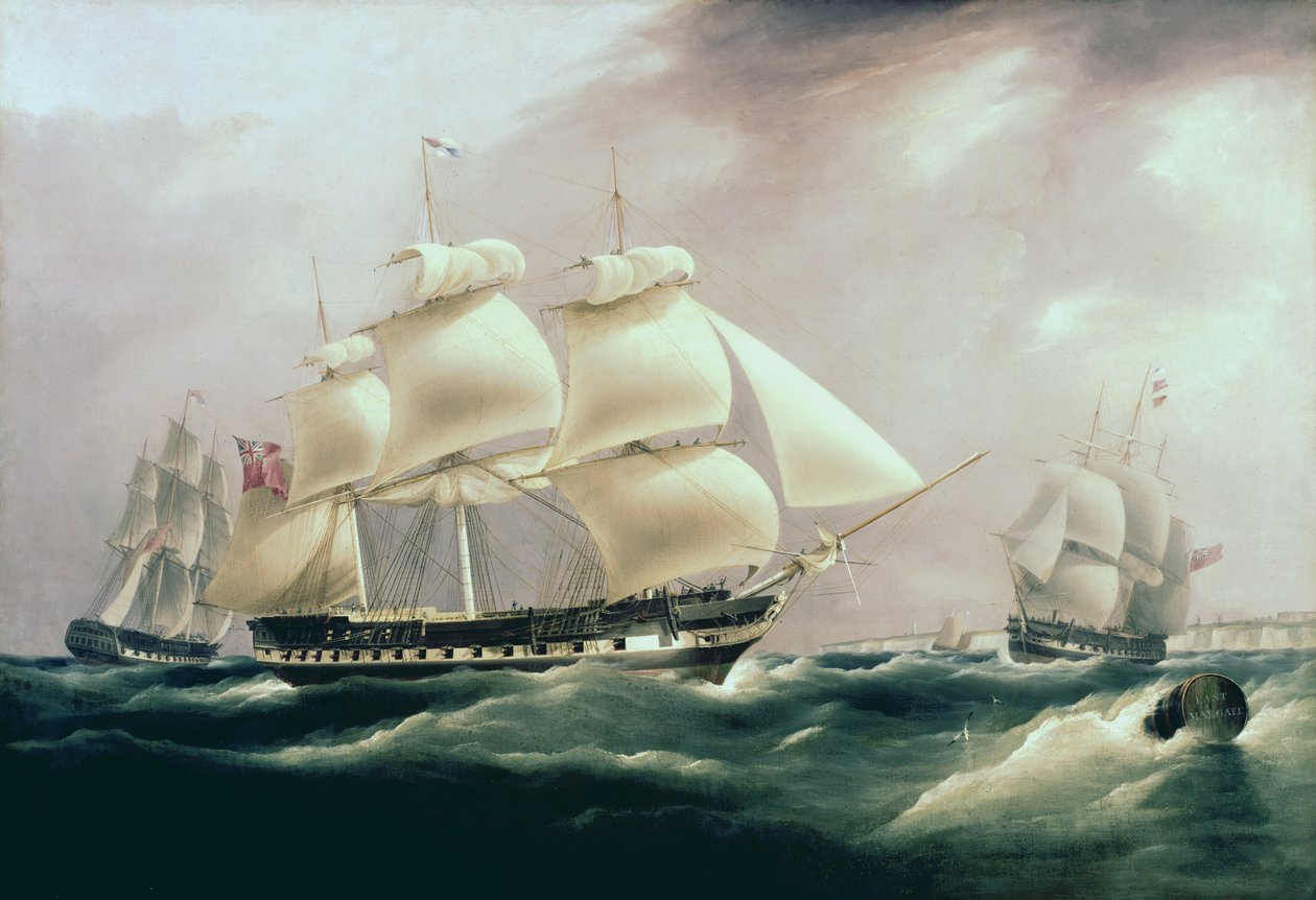 Ostindiefararen Herefordshire, 1815 av William John Huggins