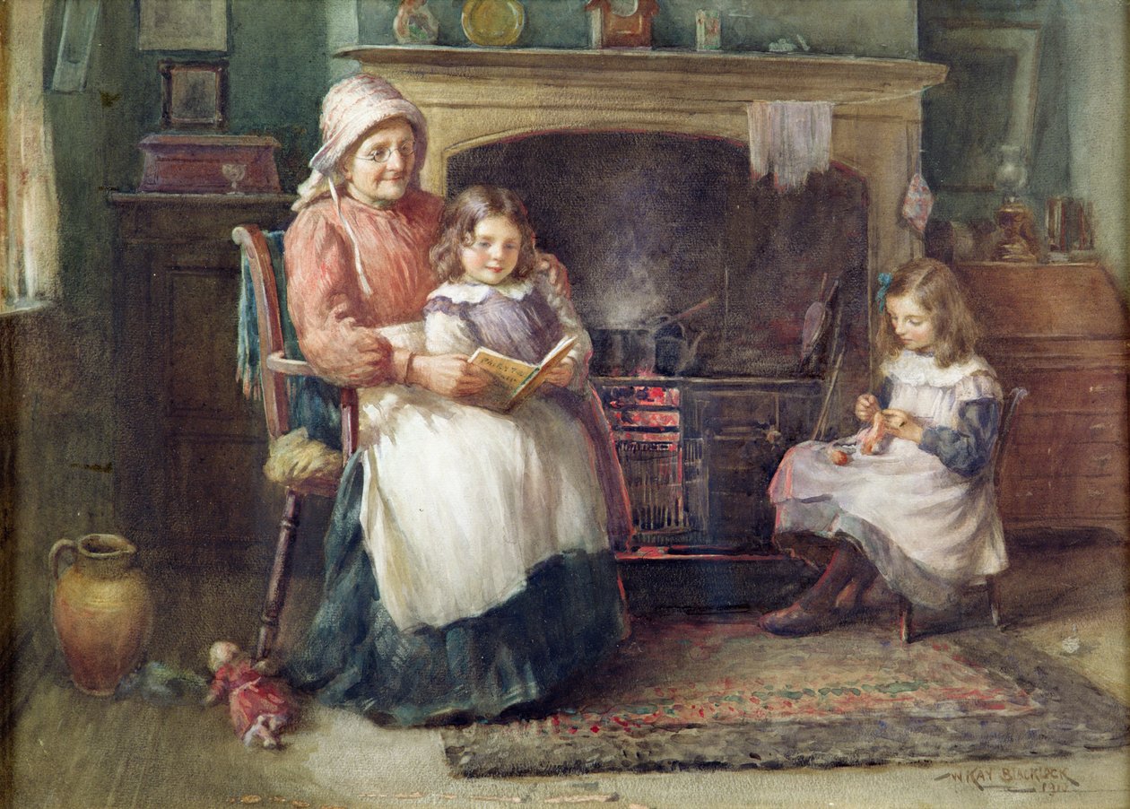 Godnattsaga, 1910 av William Kay Blacklock