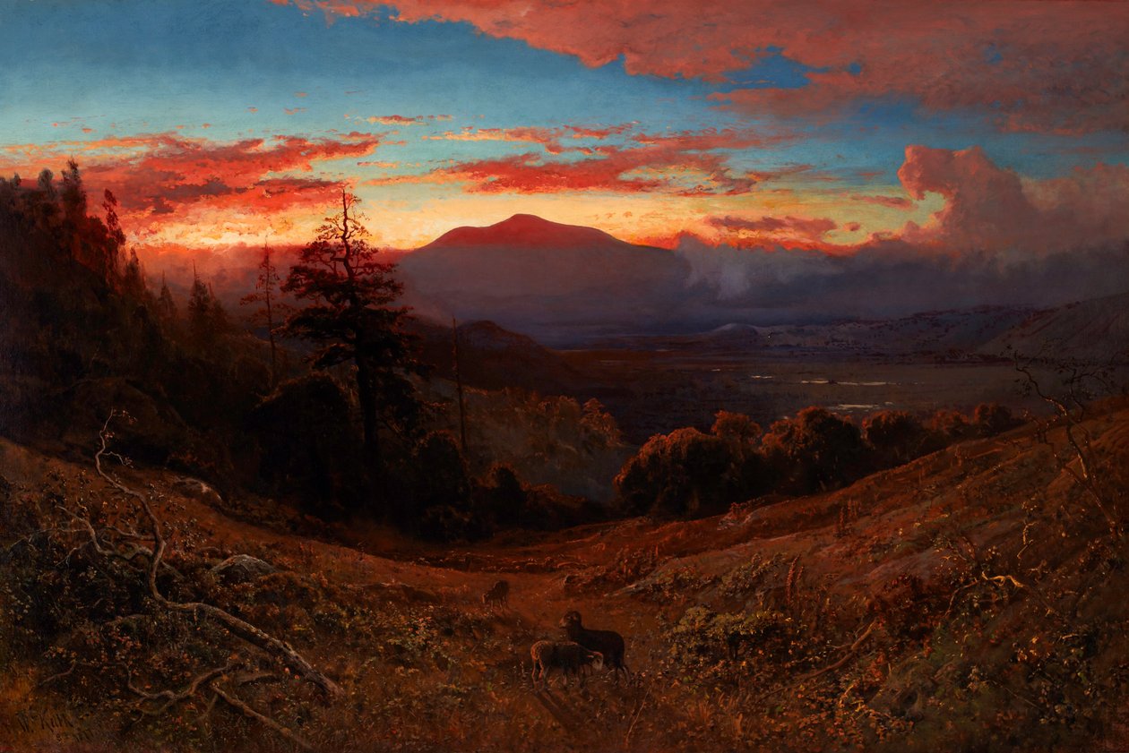 Sunset on Mount Diablo (Marin Sunset) av William Keith
