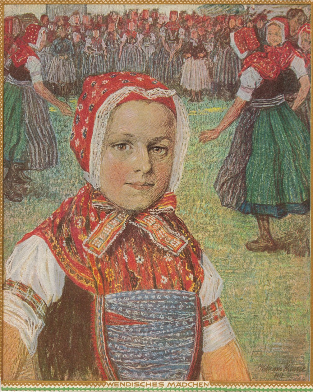 Wendisches Mädchen av William Krause