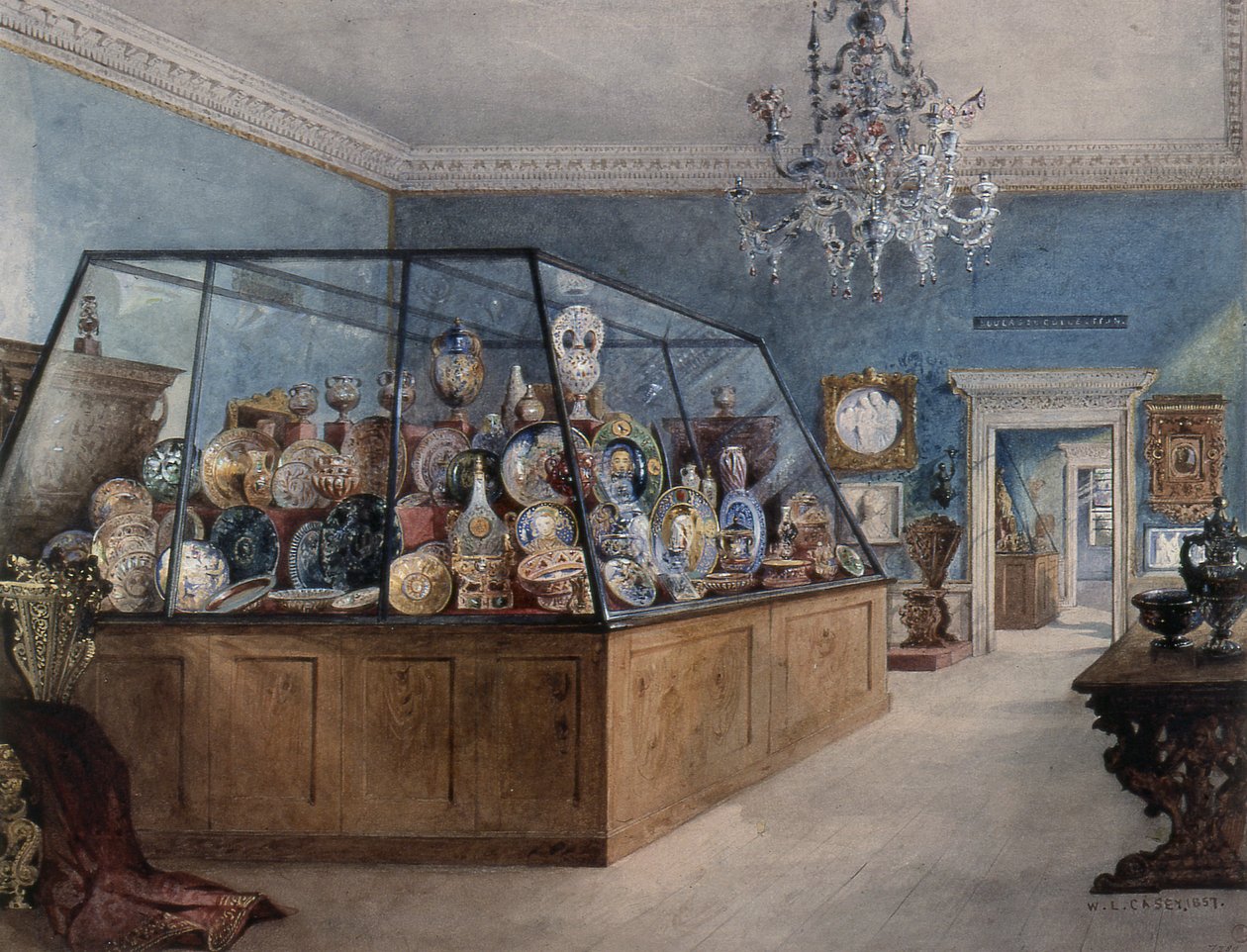 Marlborough House: Andra rummet (ritning) av William Linnaeus Casey