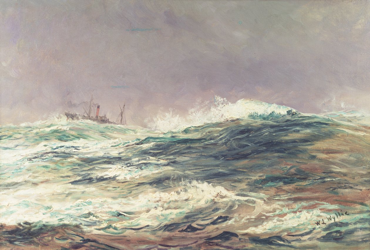 Ebb Tide, Long Reach, 1881 av William Lionel Wyllie