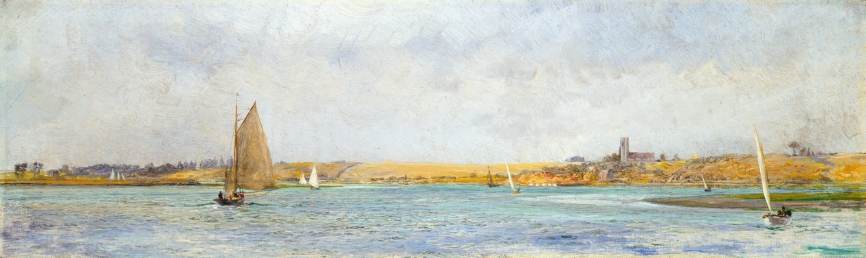 Floden Deben blickar mot Ramsholt av William Lionel Wyllie
