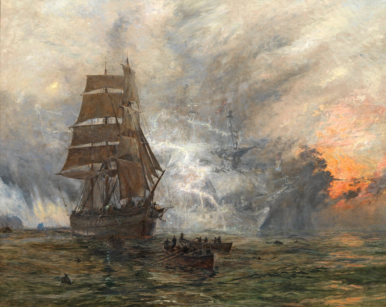 Fantomskeppet, ca 1889 av William Lionel Wyllie