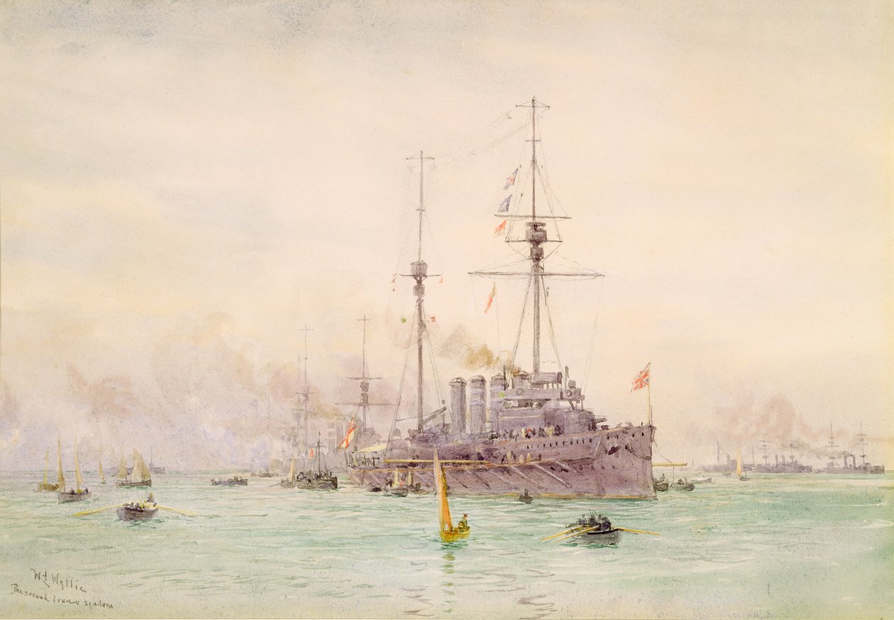 Den andra kryssareskadern av William Lionel Wyllie