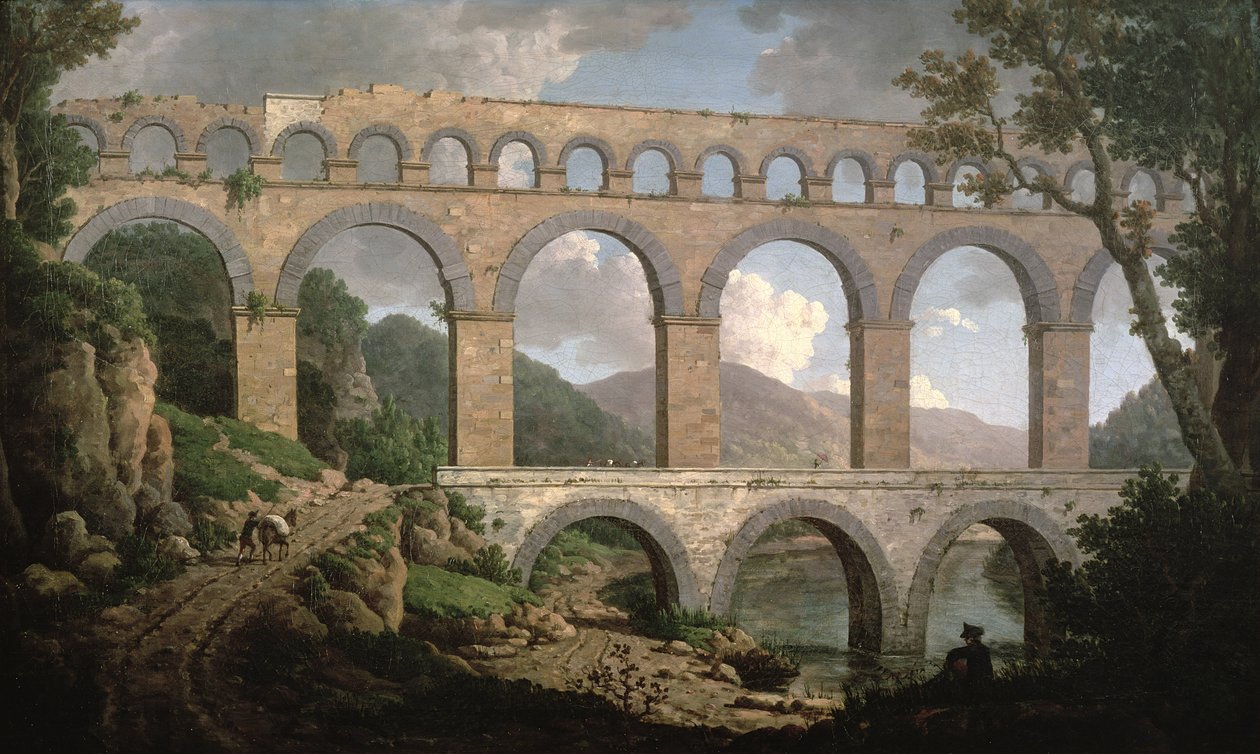 Pont du Gard, Nimes av William Marlow
