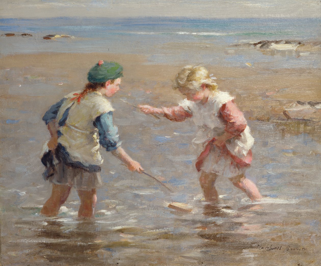 Spelar i Shallows av William Marshall Brown