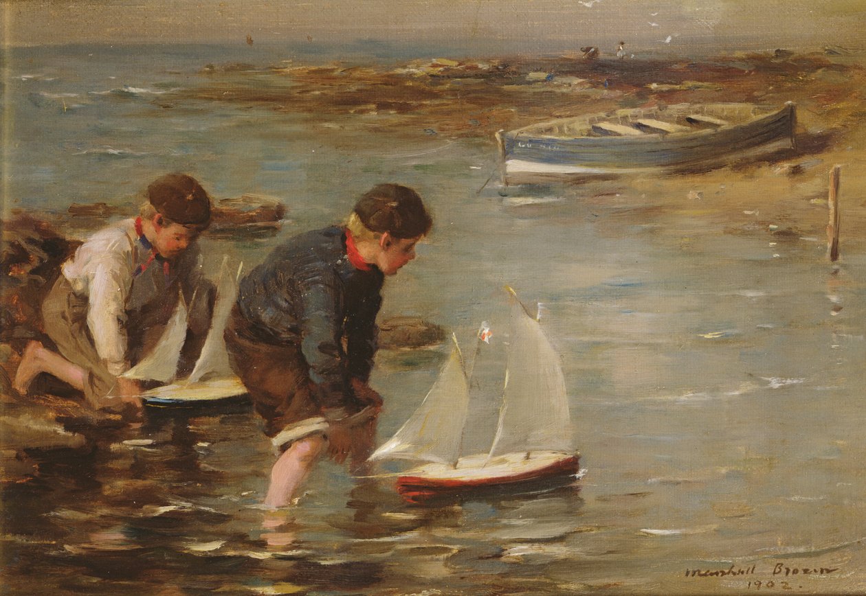 Starting the Race, 1902 (olja på dukskiva) av William Marshall Brown