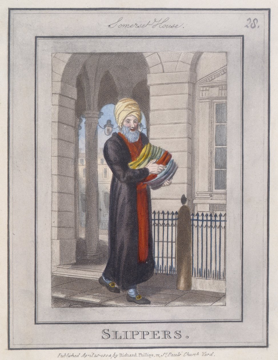Tofflor, från Description of the Plates, Representing the Itinerant Traders of London... av William Marshall after Craig
