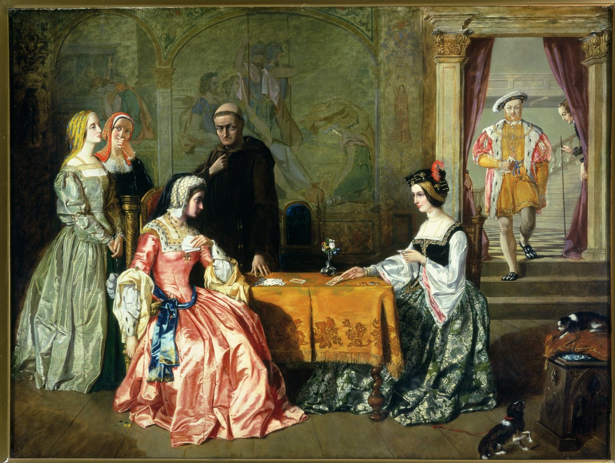 Henrik VIII (1491-1547) och hans hustrur av William Maw Egley