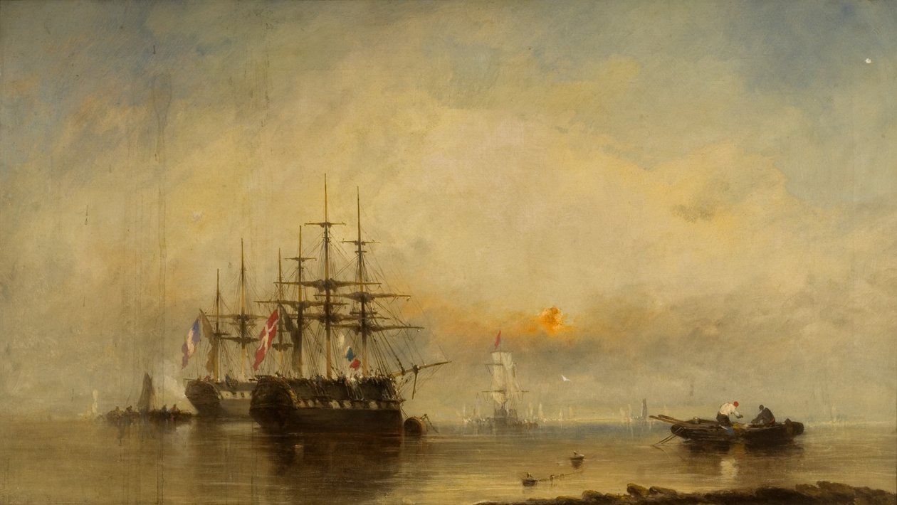 Kväll på Medway av William McAlpine