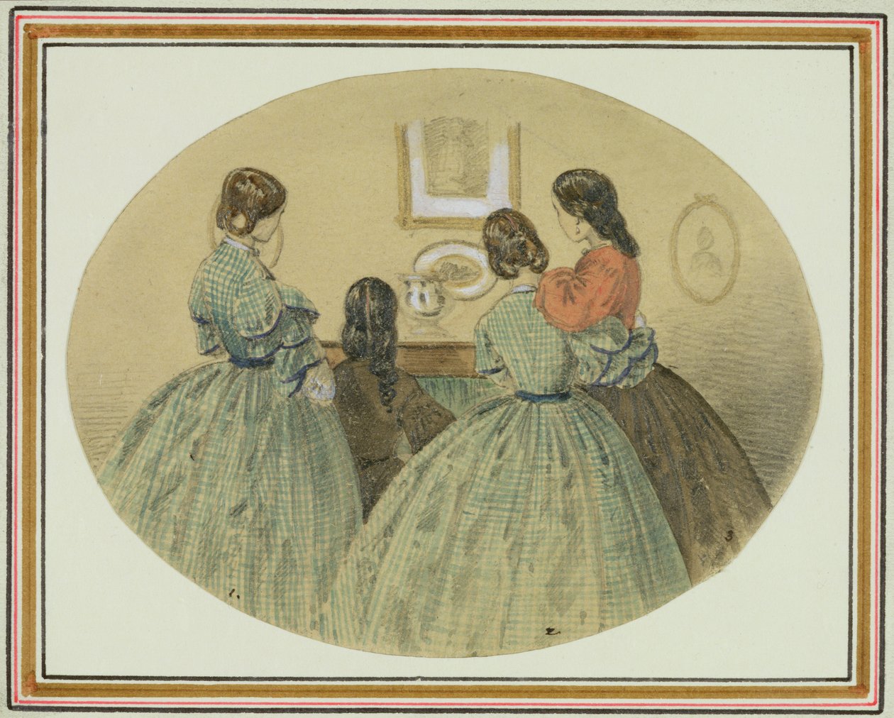 Figurer runt ett piano av William McConnell