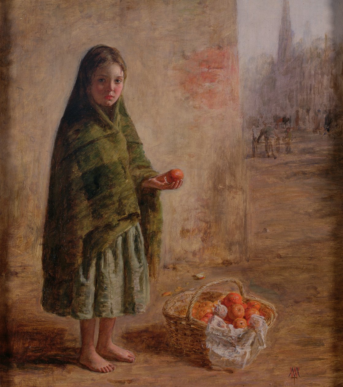 En orange säljare, ca 1865 av William McTaggart
