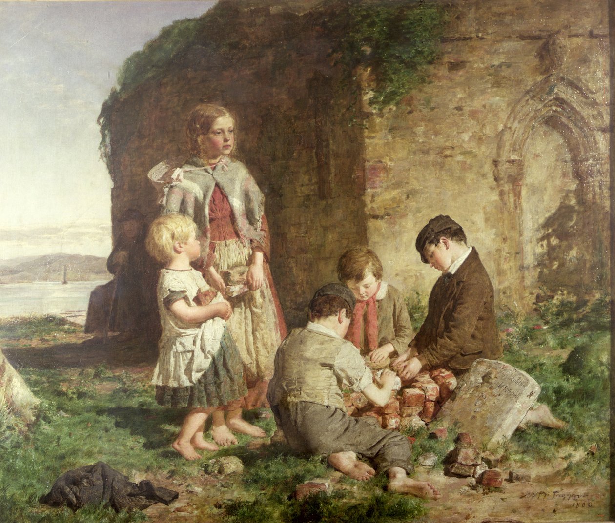 Det förflutna och nuet, 1860 av William McTaggart