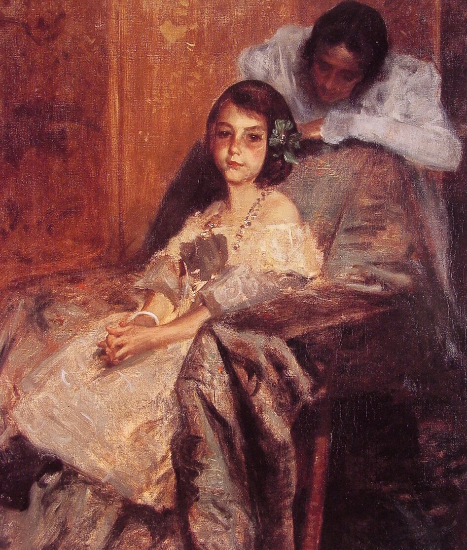  Dorothy and Her Sistern av William Merritt Chase