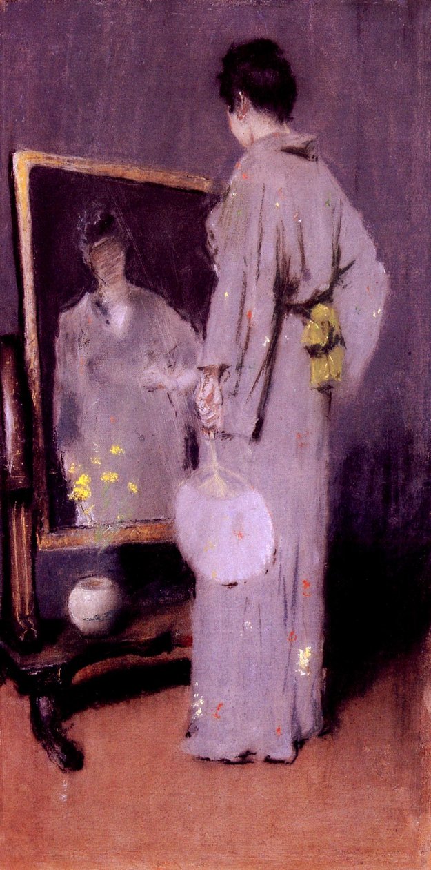 Making Her Toiletn av William Merritt Chase