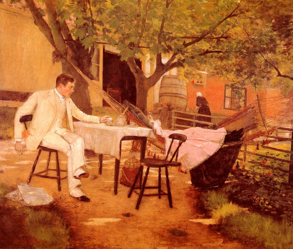  Sunlight and Shadown av William Merritt Chase