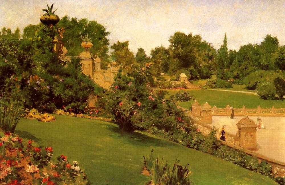  Terrace at the Malln  av William Merritt Chase