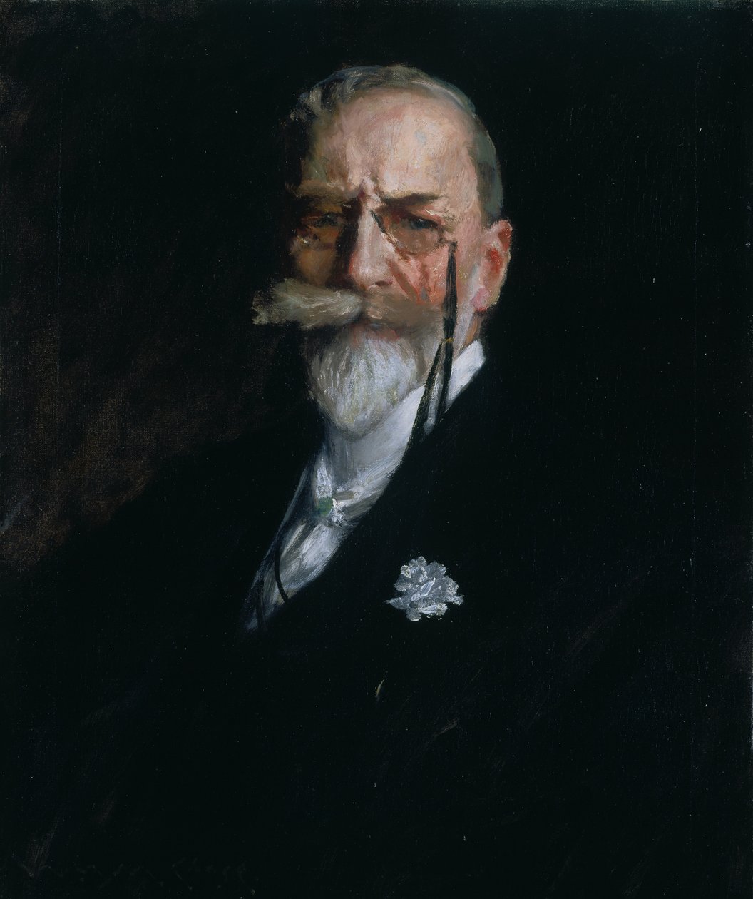 Självporträtt, ca 1914 av William Merritt Chase