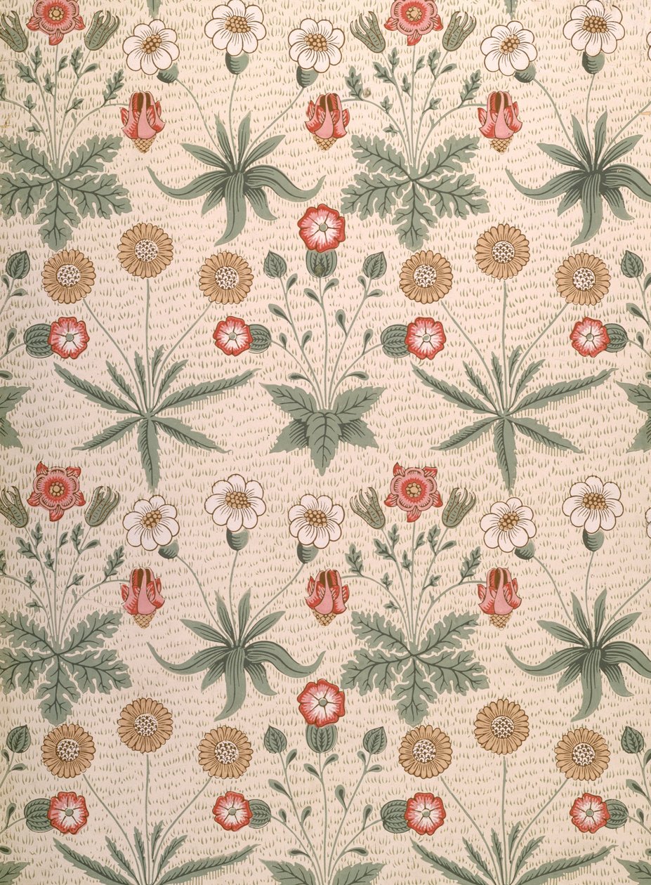 Daisy, Morris första tapetdesign, 1864 av William Morris