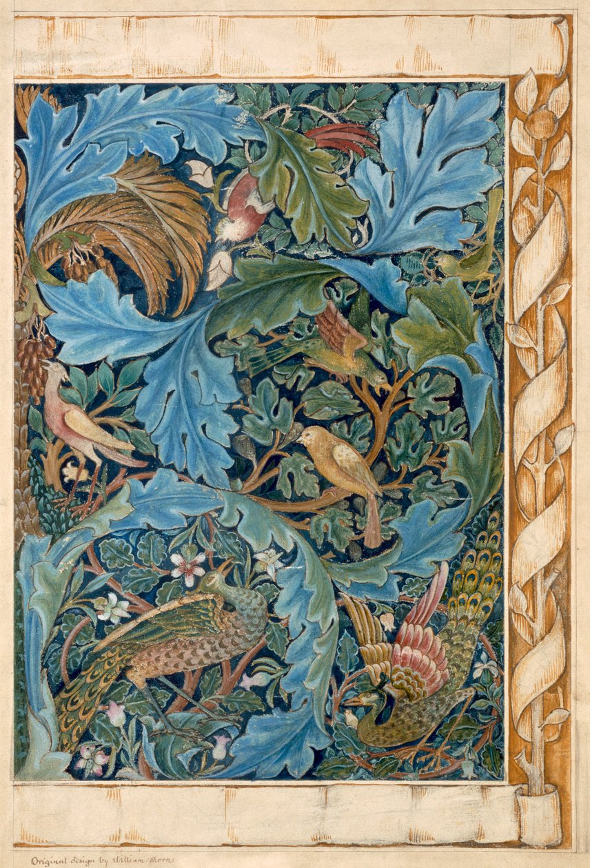 Design för gobeläng av William Morris