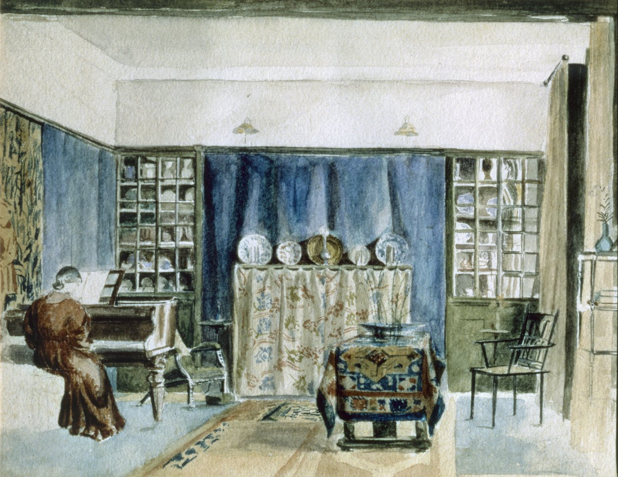 Interiör av Kelmscott Manor av William Morris