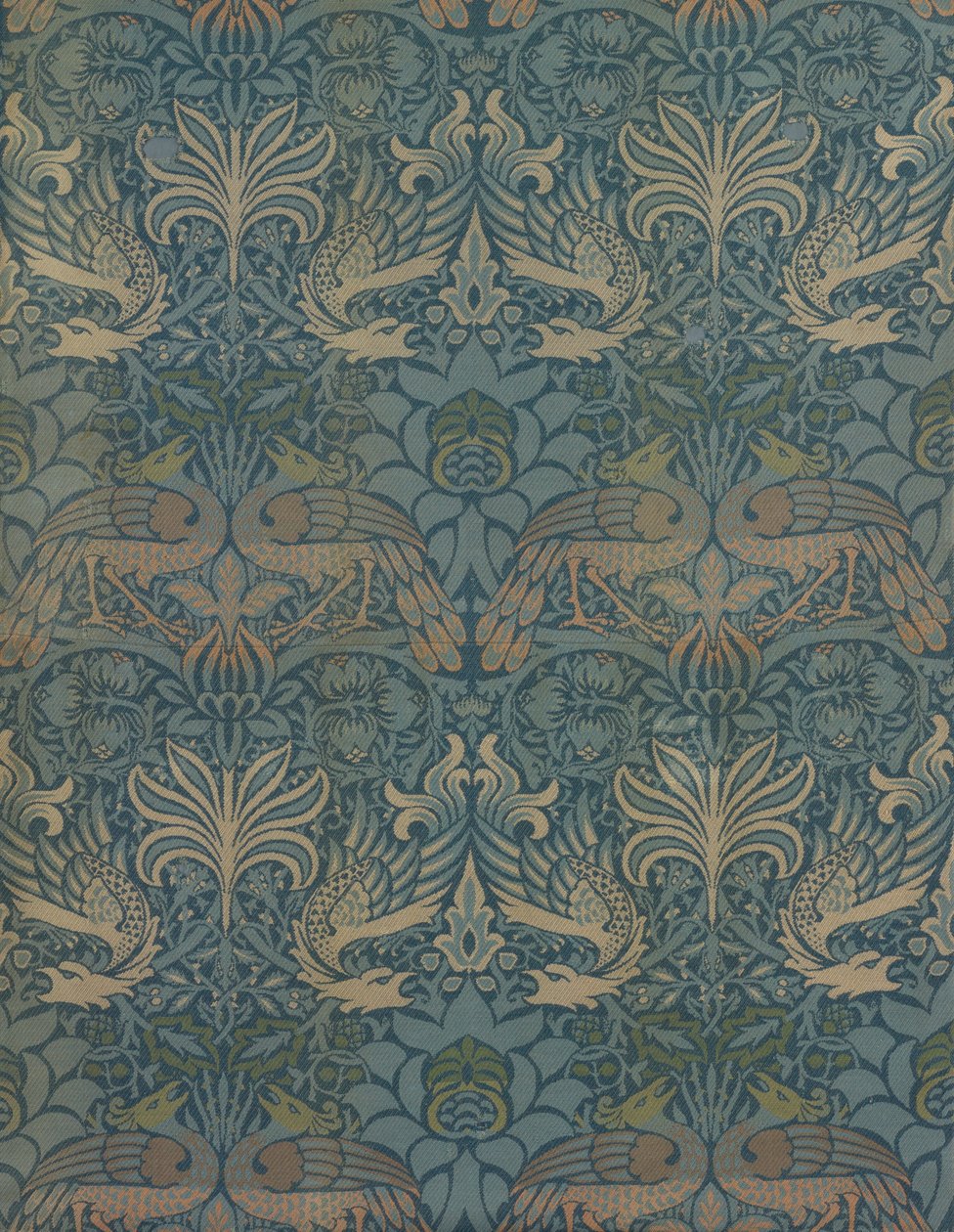 Panel Entitled Peacock and Dragon av William Morris