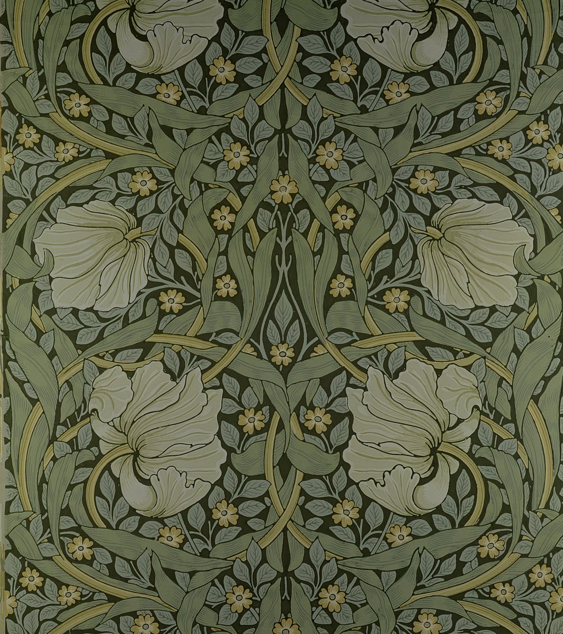 Tapetmönster "Pimpernel", 1876 av William Morris