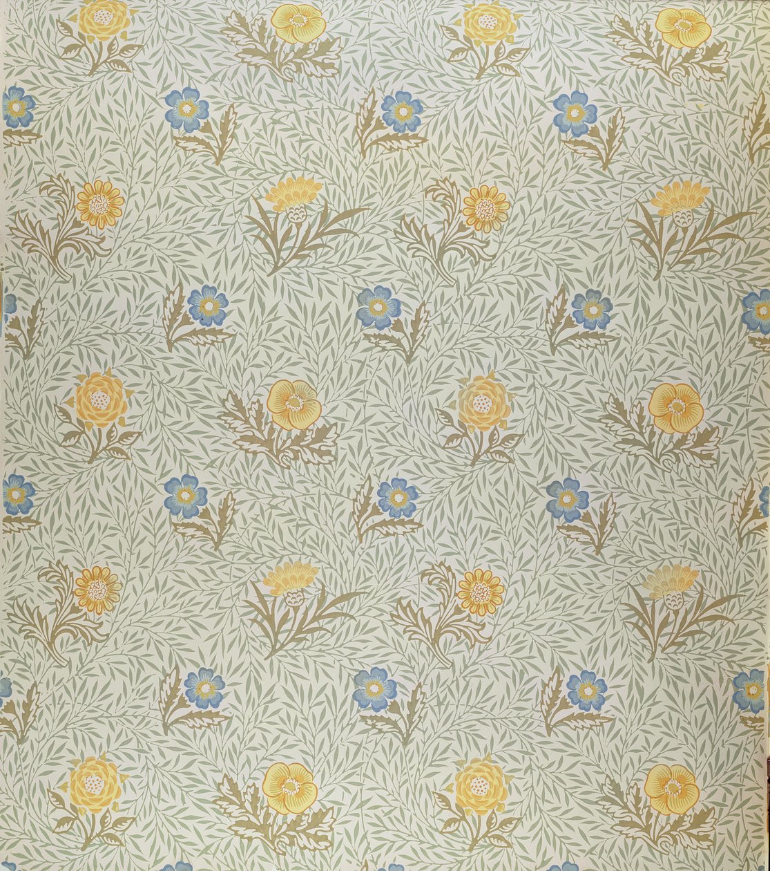 "Pulverad" design (textil) av William Morris