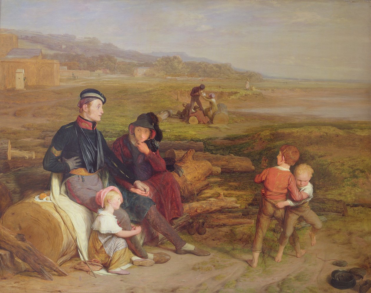 Den rehabiliterade från slaget vid Waterloo, 1822 av William Mulready