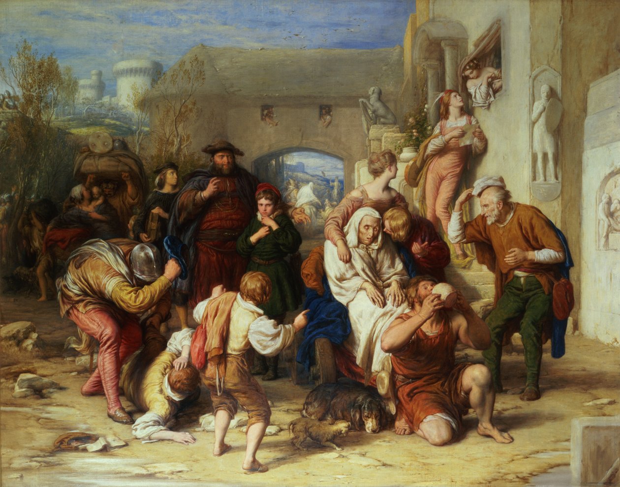 Människans sju åldrar, 1835-8 (olja) av William Mulready