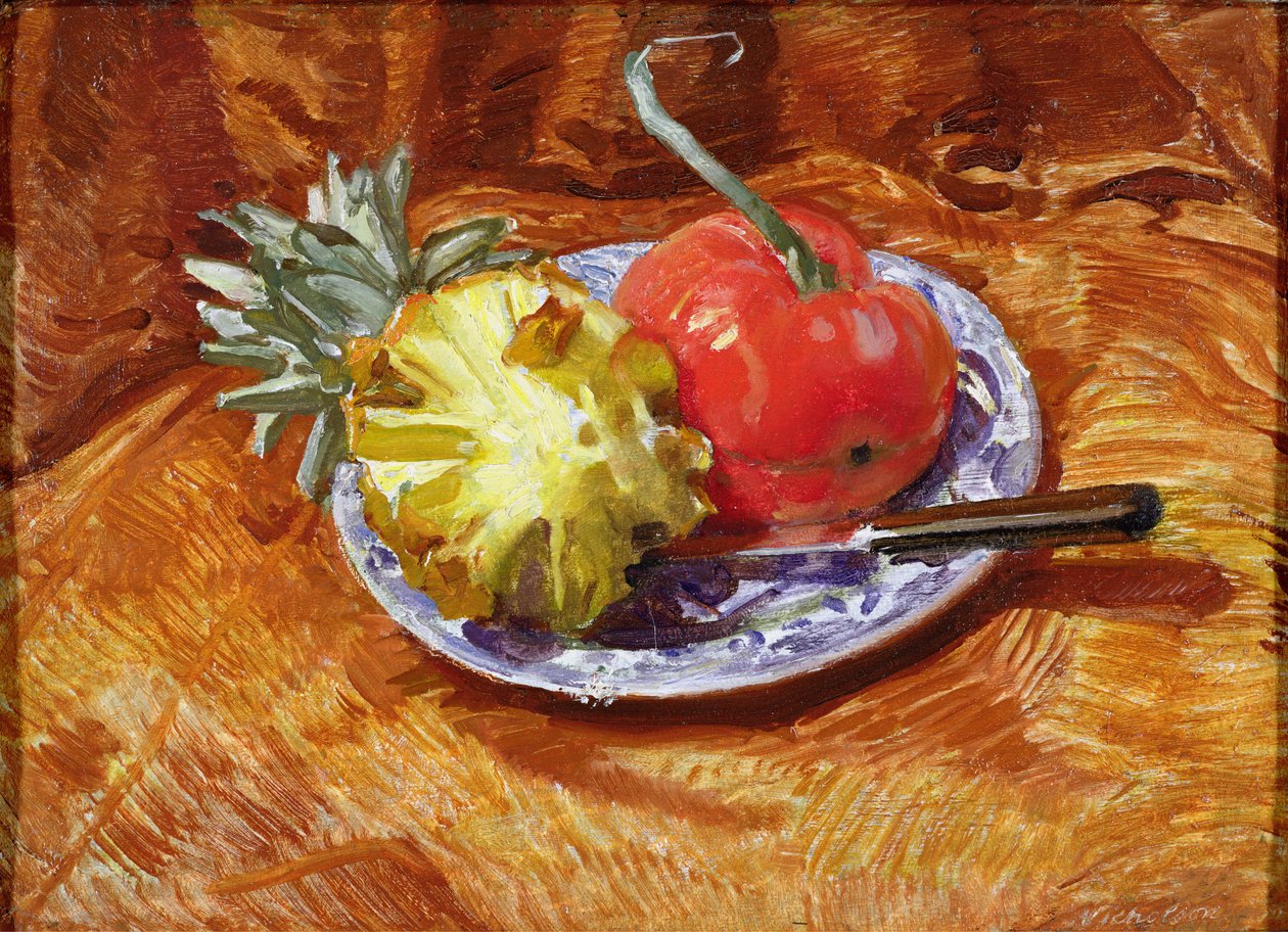 Ananas och tomat av William Nicholson