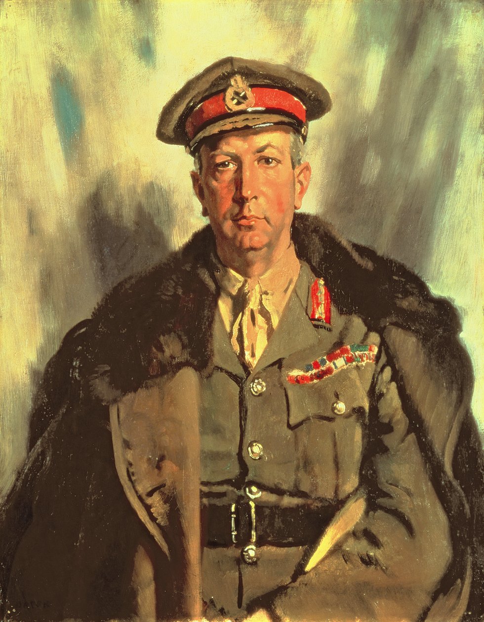 Generallöjtnant Sir A.W. Currie (1875-1933) c.1918 av William Orpen