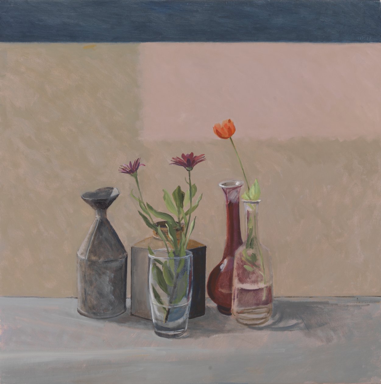 Orange Poppy - Flaskburkar, 2008 av William Packer