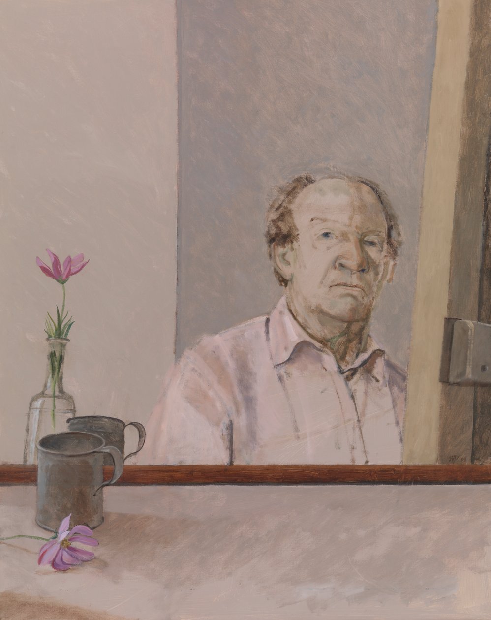 Självporträtt med mugg, 2009 av William Packer