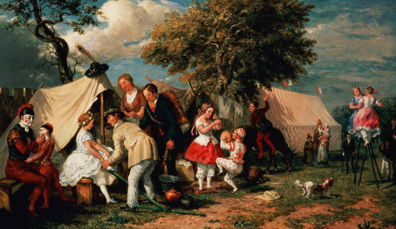 Akrobaternas läger, Epsom Downs av William Parrott