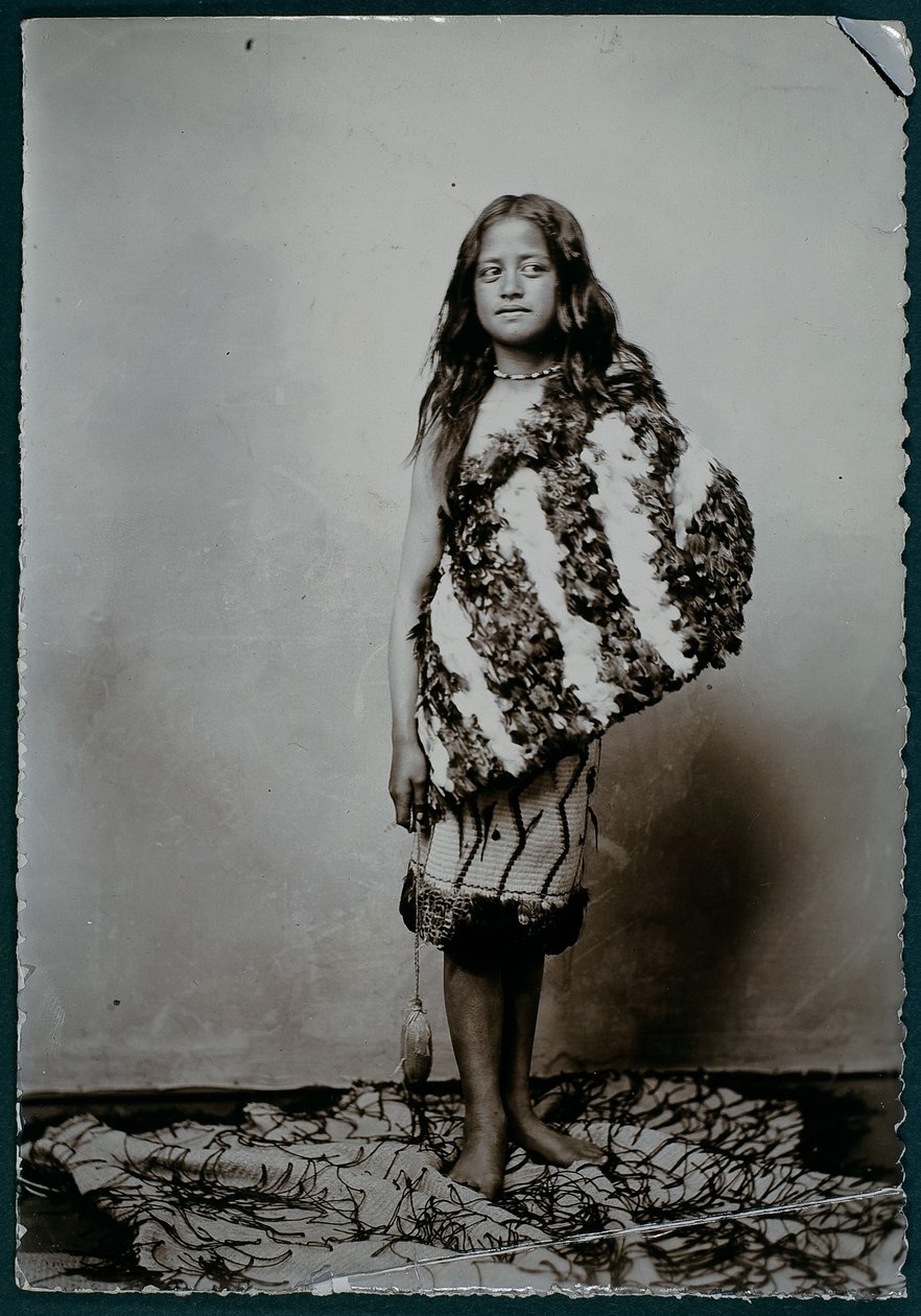 Maori-tjej (silvertryck med gelatin) av William Partington