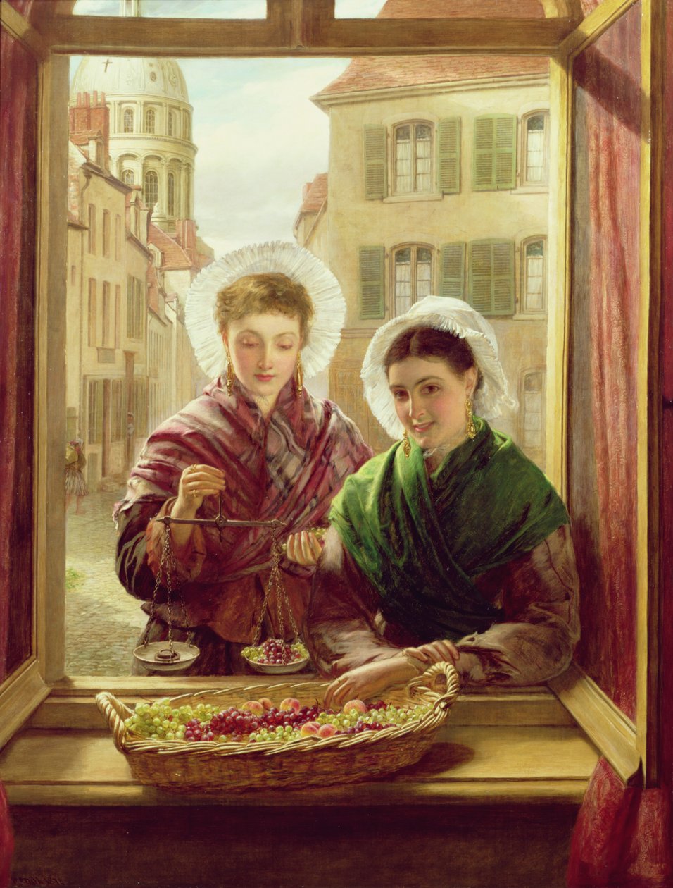 Vid mitt fönster, Boulogne, 1872 av William Powell Frith