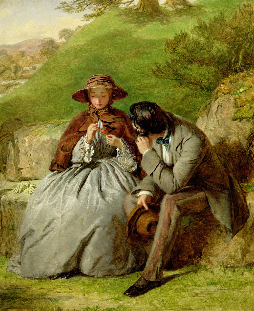 Älskare, 1855 av William Powell Frith
