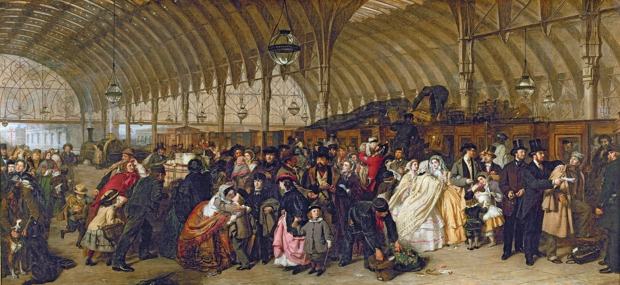 Järnvägsstationen, 1862 av William Powell Frith